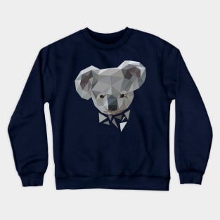 LOW POLY KOALA FACE! Crewneck Sweatshirt